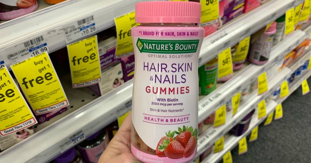 holding hair skin & nails gummies