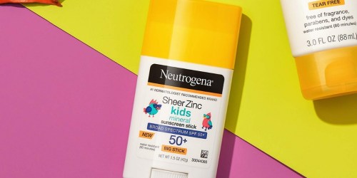 Neutrogena Sheer Zinc Kids Sunscreen Stick Just $7 on Amazon (Regularly $13)