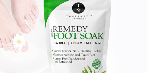 Natural Foot Soak Only $9 Shipped on Amazon | Helps w/ Cracked Heels, Athlete’s Foot & More