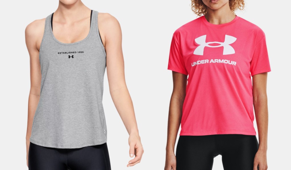 UA womens tank and hoodie