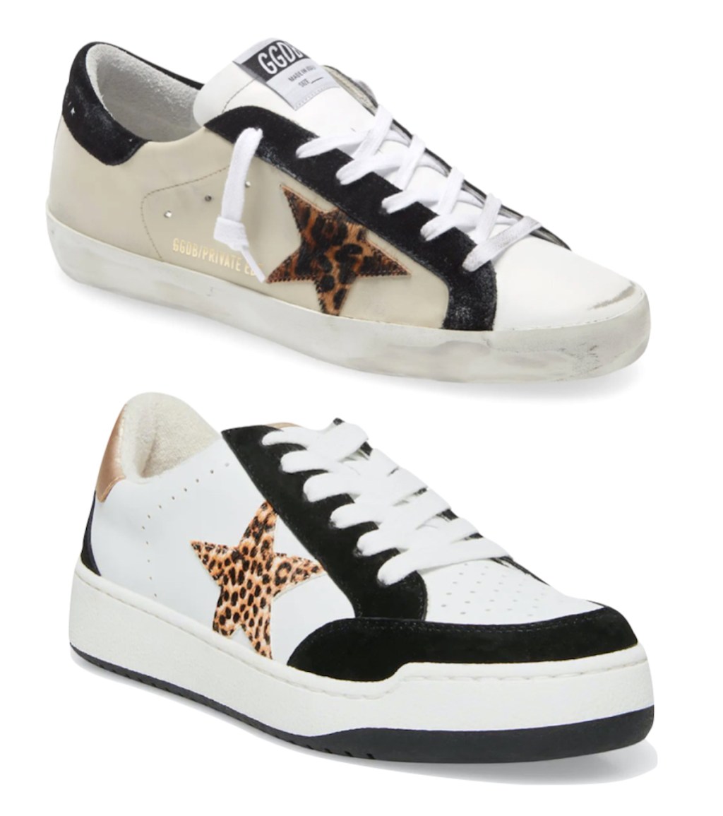 leopard star sneakers