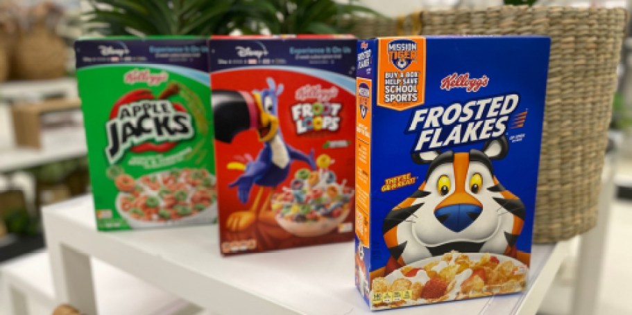 THREE Kellogg’s Cereal Boxes Only $5 on Walgreens.online