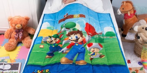 Super Mario Kids Weighted Blanket Only $20 on Walmart.online (Regularly $42) + More Character Blankets