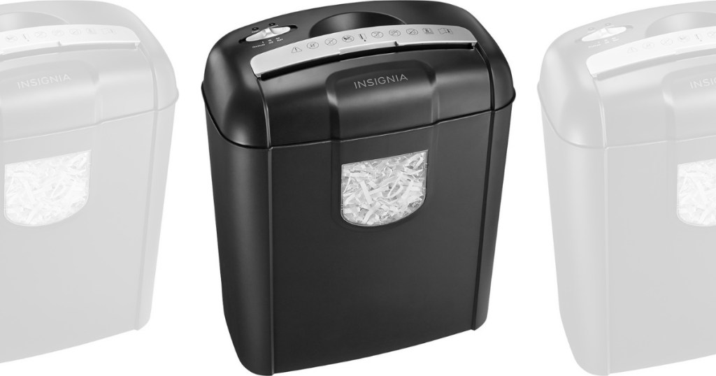 6-Sheet Crosscut Shredder in Black