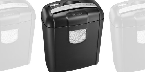 Insignia 6-Sheet Crosscut Shredder Only $19.99 on BestBuy.online (Regularly $47)