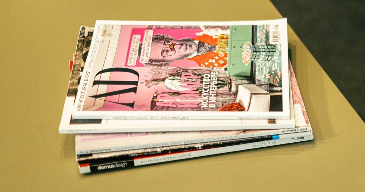 stack of magazines