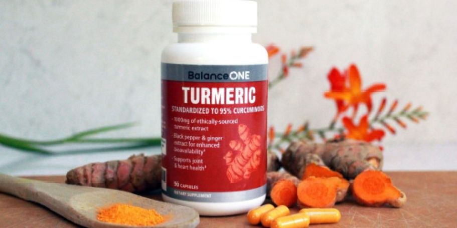 Balance ONE Turmeric Supplements Only $8.78 Shipped on Amazon | Supports Joint & Heart Health