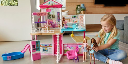 Barbie Dollhouse With 3 Dolls & Furniture Set Just $50 Shipped on Walmart.online