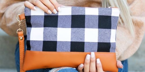 Buffalo Plaid Clutch Only $9.99 Shipped (Regularly $25)