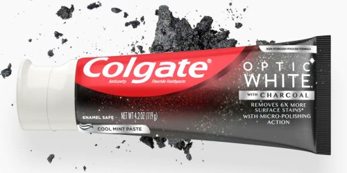 ** Colgate Optic White Charcoal Toothpaste 2-Pack Just $5 Shipped on Amazon