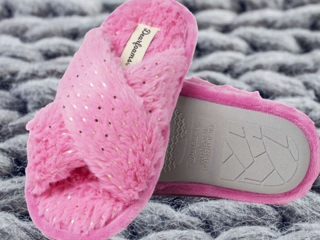 Dearfoams Girls Slippers