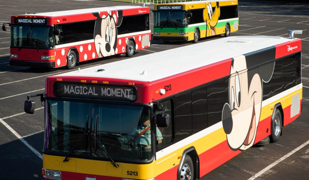 disney world character buses 