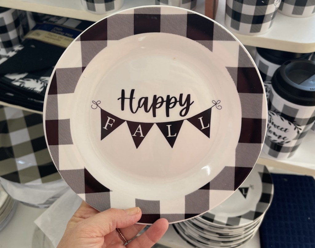 Buffalo Check Melamine Side Plates