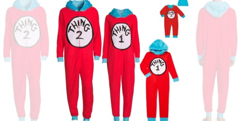 Dr. Seuss Thing 1 & 2 Matching Family Pajamas from $7.50 on Walmart.online (Regularly $15)