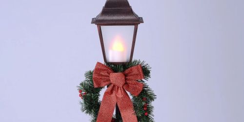 Pre-Lit 4′ Christmas Lamp Post Only $27.88 on Walmart.online (Hundreds of Shoppers Are Buying It!)