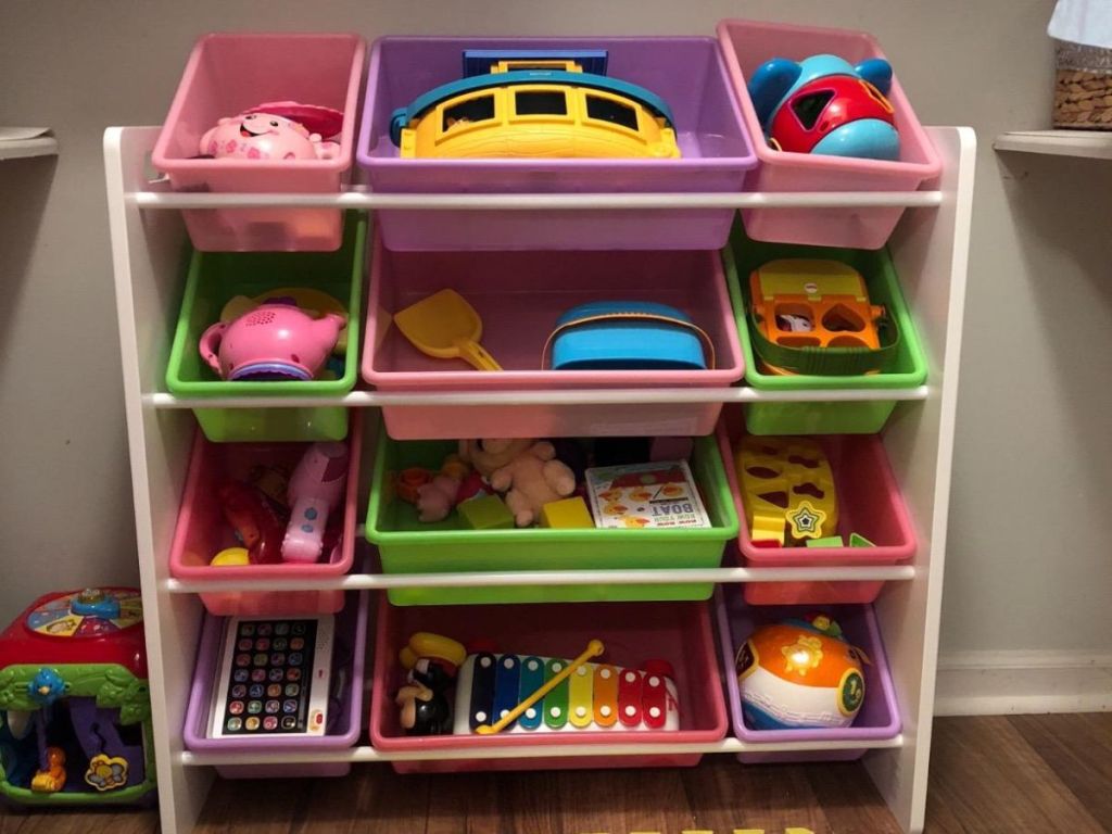 HoneyCanDo Toy Storage With Bins