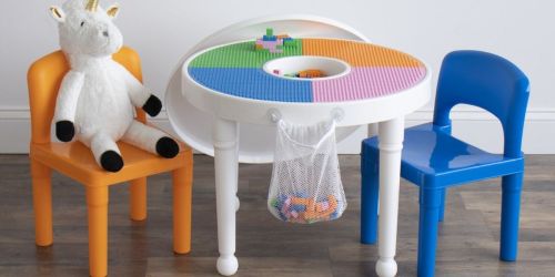 Kids Activity Storage Table w/ Chairs Only $39.99 Shipped on Walmart.online | Works w/ LEGOs