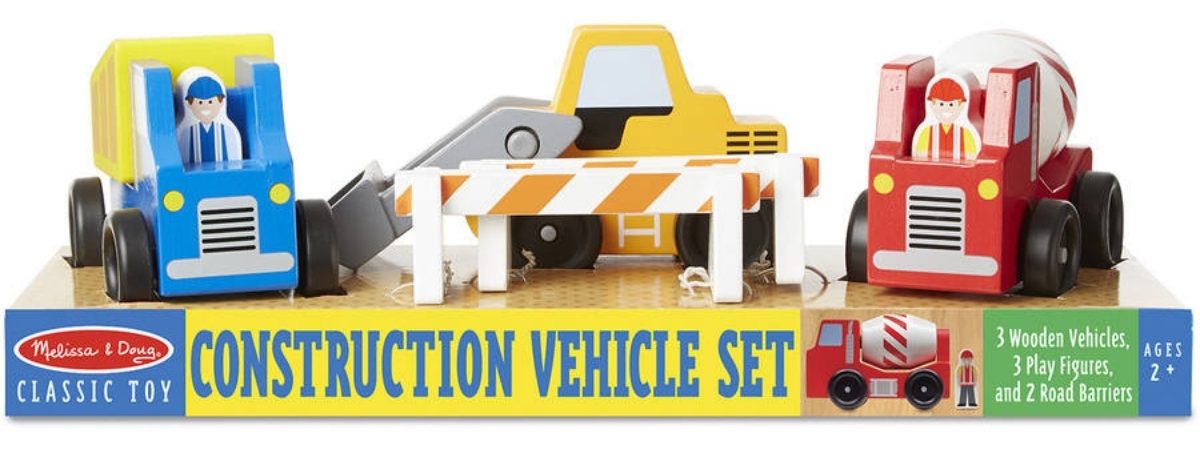 melissa and doug construction vehicle sets 8 pieces