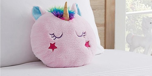 Olivia & Finn Round Furry Squishy Pillows Only $8.99 on Macys.online (Regularly $30)