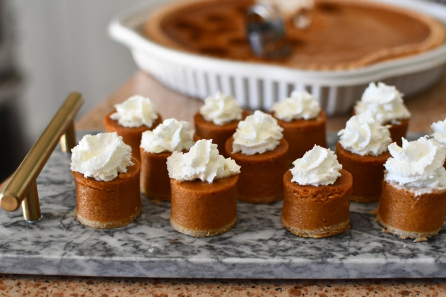 Pumpkin Pie Bites made from store bought pie