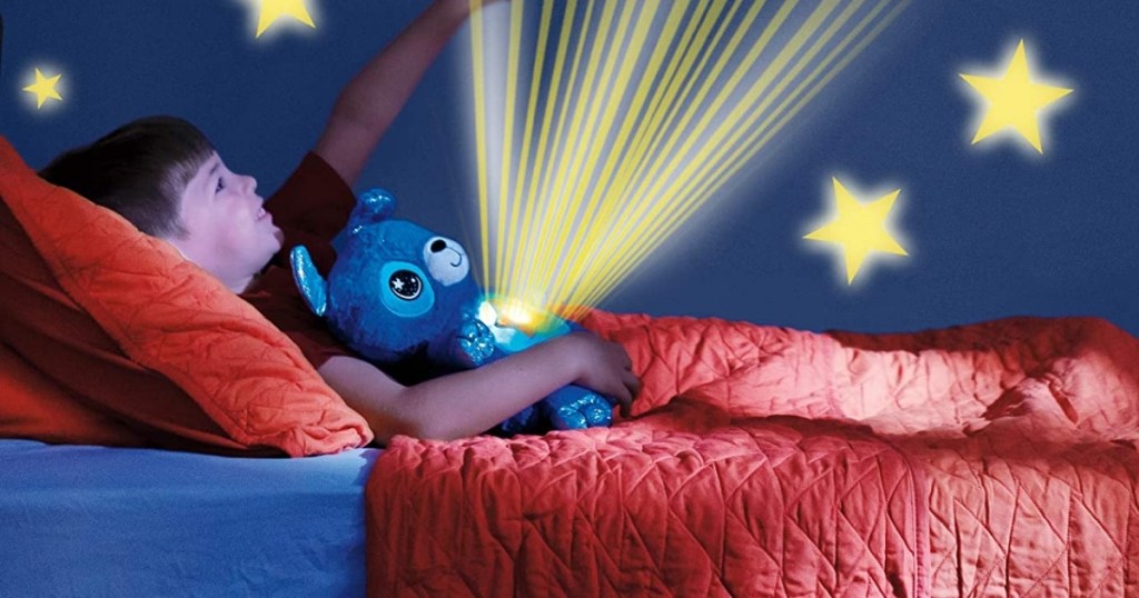 star belly cuddly puppy blue night light