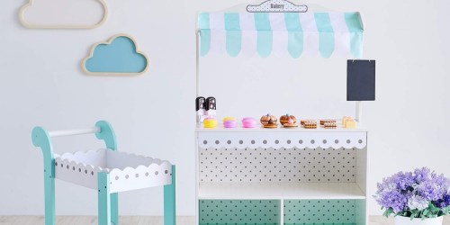 Kids Wooden Bakery Stand w/ Cart & 18 Accessories Only $58 Shipped on Amazon (Regularly $170)