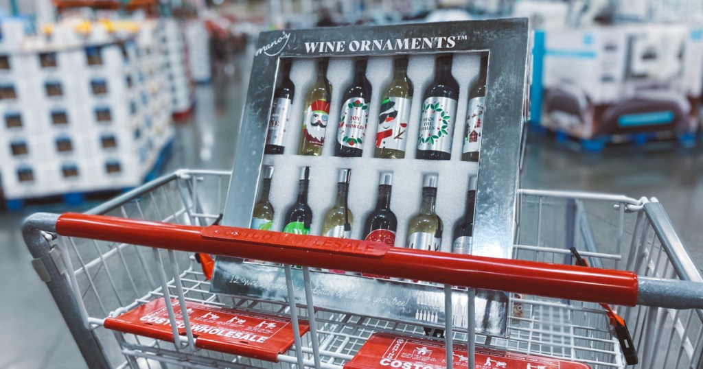 Wine Ornaments packaging in shopping cart