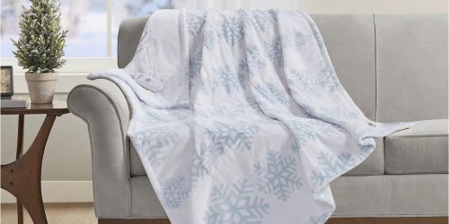 Holiday Heated Plush Throw Only $29.99 Shipped on Macys.online (Regularly $100)