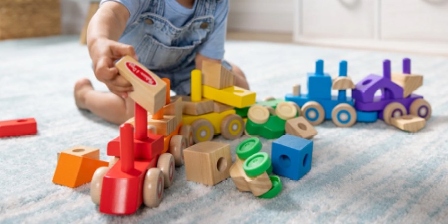 Melissa & Doug Wooden Stacking Train Only $15 on Walmart.online (Reg. $50)