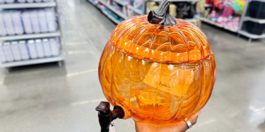 Halloween Pumpkin Glass Drink Dispensers Only $14.98 at Walmart