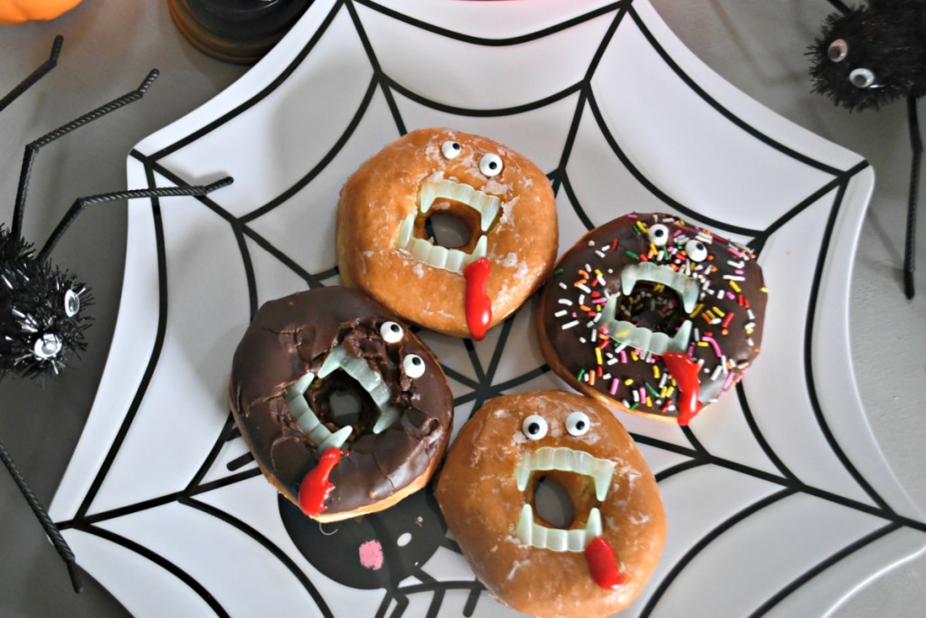 vampire donuts on display