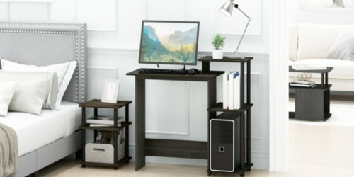 onlineputer Desk w/ Storage Shelves Just $28.75 Shipped on Amazon (Regularly $91) | Great for Small Spaces