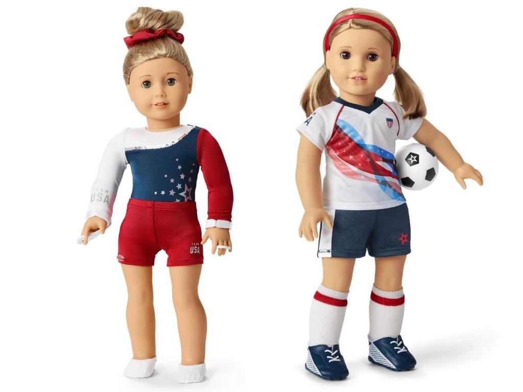 american girl team usa gymnastics and soccer outfits