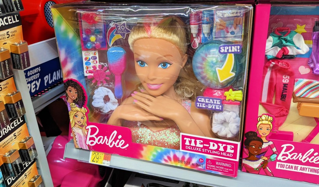 Barbie Just Play Tie-Dye Deluxe 22-Piece Styling Head