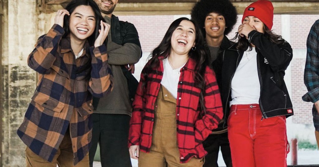 group of people in plaid jackets