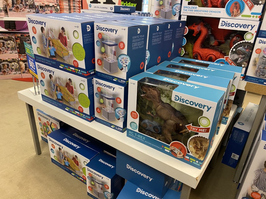 Discovery Kids Toys on display table