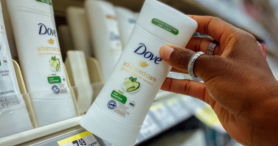 Dove Invisible Solid Deodorants 4-Pack Only $11 Shipped on Amazon