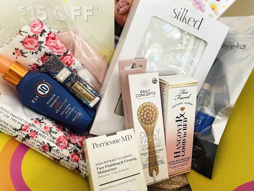 fabfitfun box filled with products