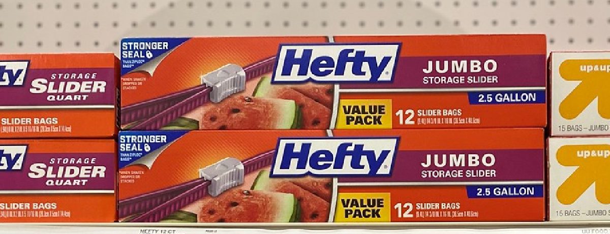 Hefty Jumbo Slider Bags