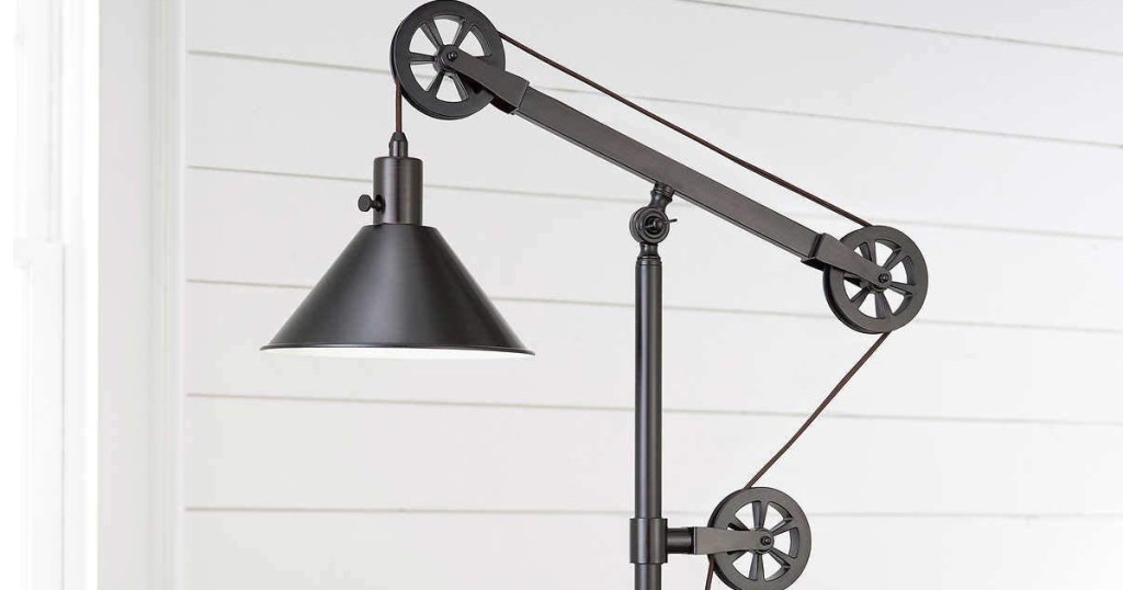 Industrial Pulley Table Lamp