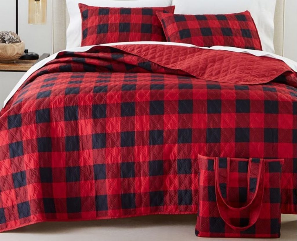 Martha Stewart Holiday Quilt Set