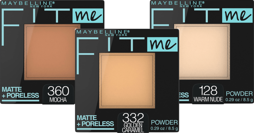 Maybelline Fit Me Pressed Powders in various colors