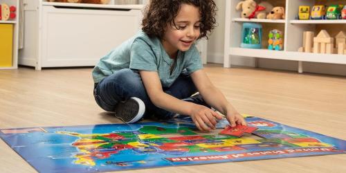 Melissa & Doug USA Floor Puzzle Map Just $5 on Amazon or Walmart (Regularly $15)