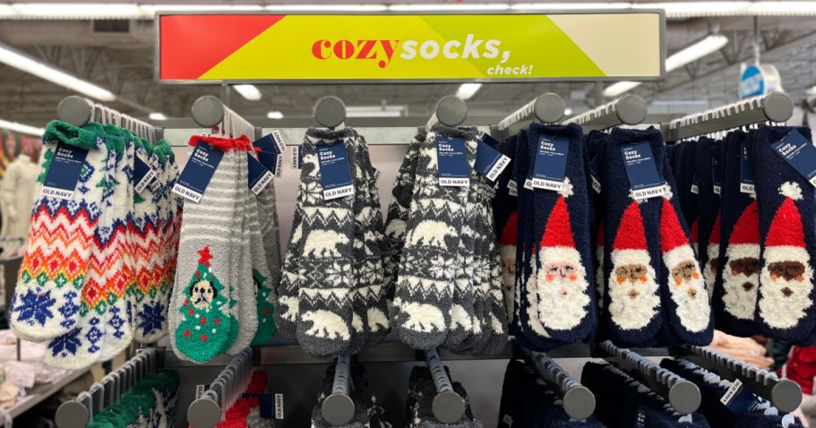 Old Navy Cozy Socks ONLY $2 (Easy Stocking Stuffer!)