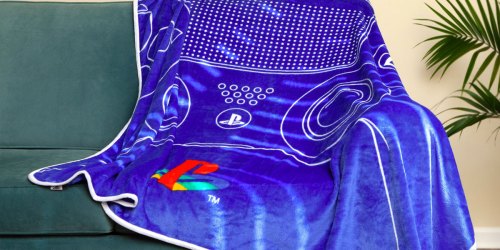 Playstation Throw Blanket Only $13.84 on Walmart.online | Teen Gift Idea