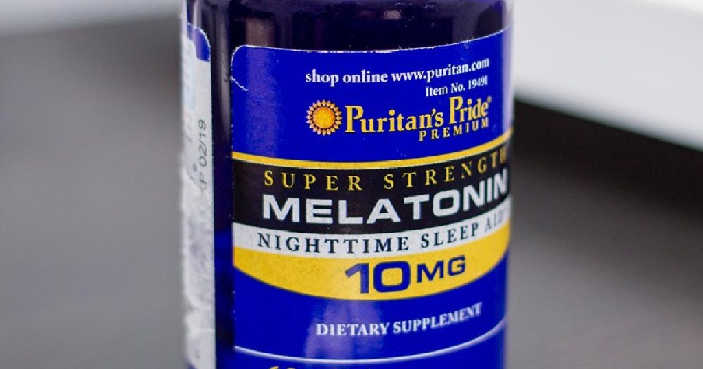 bottle of melatonin