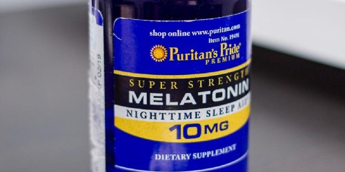 Puritan’s Pride Melatonin Capsules 100-Count Bottle Just $3 Shipped on Amazon + More