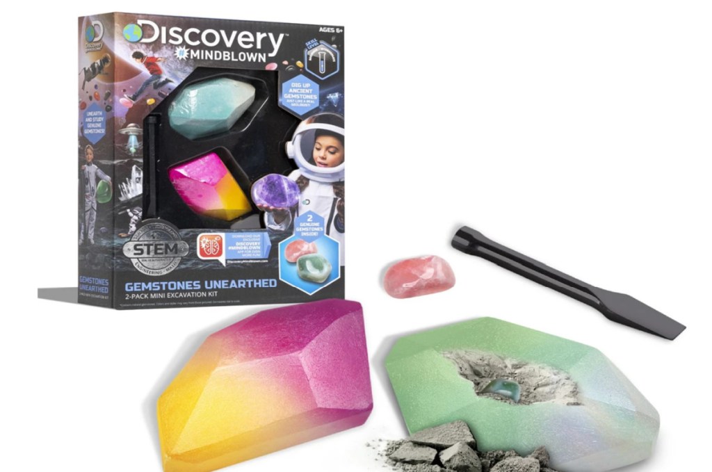 Toy Excavation Kit Mini Gemstone 2 Pieces