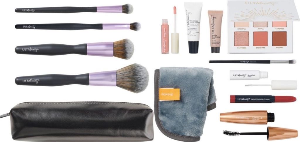 ULTA beauty cosmetics and brushes