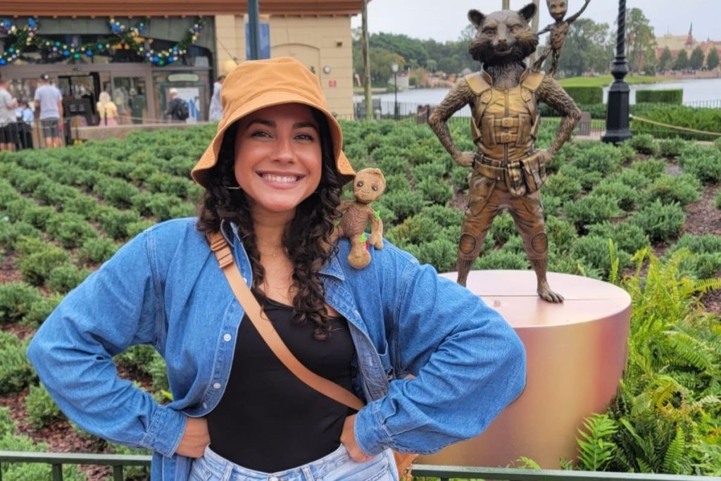 woman standing at Disney